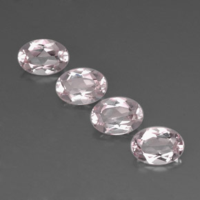 2.83 ct Pink Morganite Gemstone, Morganite Gem in Oval Facet Shape for Sale.