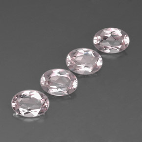 2.83 ct Pink Morganite Stone, Natural Morganite in Oval Facet Shape for Sale