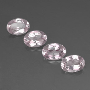2.81 ct Pink Morganite Gemstone, Morganite Gem in Oval Facet Shape for Sale.