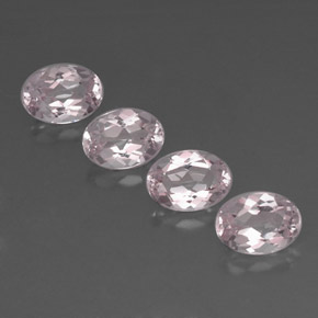3.40 ct Pink Morganite Gemstone, Morganite Gem in Oval Facet Shape for Sale.
