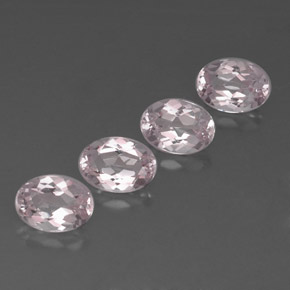 3.40 ct Pink Morganite Stone, Natural Morganite in Oval Facet Shape for Sale