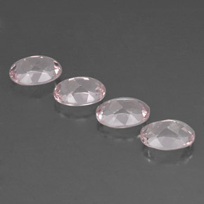 Morganite Gemstone in 7 x 5 mm (calibrated) Size for Sale, Morganite Stone in Light Pink Color