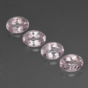 3.40 ct Pink Morganite Gemstone, Morganite Gem in Oval Facet Shape for Sale.