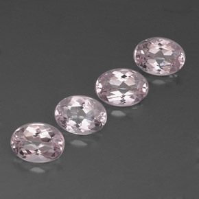 3.40 ct Pink Morganite Stone, Natural Morganite in Oval Facet Shape for Sale