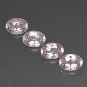 3.14 ct Pink Morganite Gemstone, Morganite Gem in Oval Facet Shape for Sale.