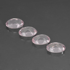 Morganite Gemstone in 7 x 5 mm (calibrated) Size for Sale, Morganite Stone in Light Pink Color