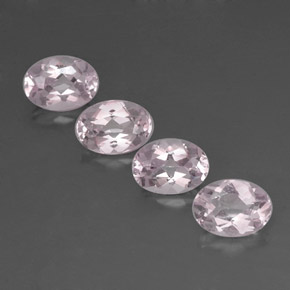 3.04 ct Pink Morganite Gemstone, Morganite Gem in Oval Facet Shape for Sale.