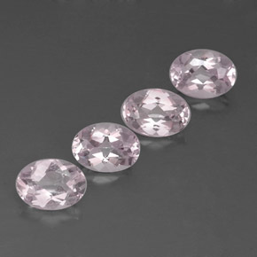 3.04 ct Pink Morganite Stone, Natural Morganite in Oval Facet Shape for Sale