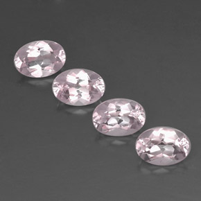 3.09 ct Pink Morganite Gemstone, Morganite Gem in Oval Facet Shape for Sale.