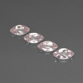 2.28 ct Pink Morganite Gemstone, Morganite Gem in Marquise Facet Shape for Sale.