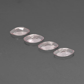 Morganite Gemstone in 8 x 4 mm (calibrated) Size for Sale, Morganite Stone in Light Pink Color