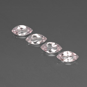 2.04 ct Pink Morganite Gemstone, Morganite Gem in Marquise Facet Shape for Sale.