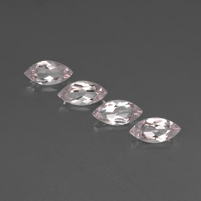 2.01 ct Pink Morganite Gemstone, Morganite Gem in Marquise Facet Shape for Sale.