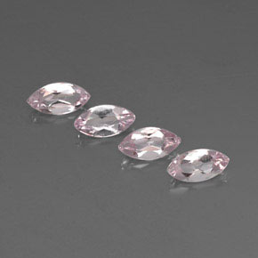 2.02 ct Pink Morganite Gemstone, Morganite Gem in Marquise Facet Shape for Sale.