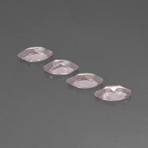 Morganite Gemstone in 8 x 4 mm (calibrated) Size for Sale, Morganite Stone in Light Pink Color