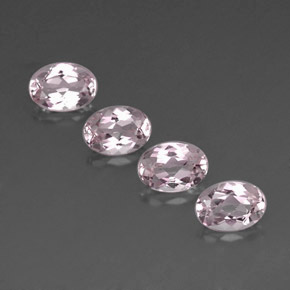 3.08 ct Pink Morganite Gemstone, Morganite Gem in Oval Facet Shape for Sale.
