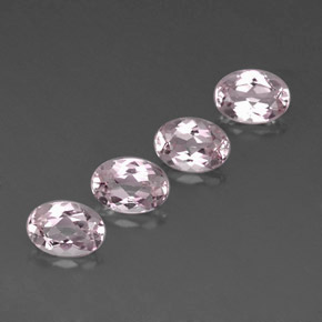 3.08 ct Pink Morganite Stone, Natural Morganite in Oval Facet Shape for Sale