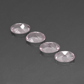 Morganite Gemstone in 7 x 5 mm (calibrated) Size for Sale, Morganite Stone in Light Pink Color