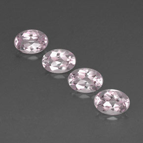 3.20 ct Pink Morganite Gemstone, Morganite Gem in Oval Facet Shape for Sale.