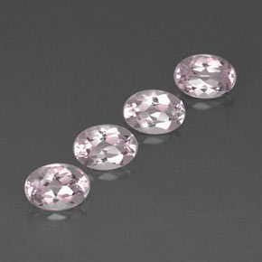 3.20 ct Pink Morganite Stone, Natural Morganite in Oval Facet Shape for Sale