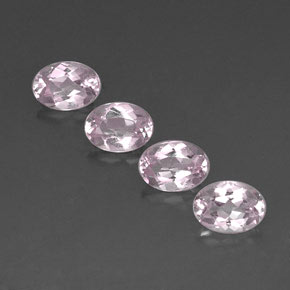 3.22 ct Pink Morganite Gemstone, Morganite Gem in Oval Facet Shape for Sale.