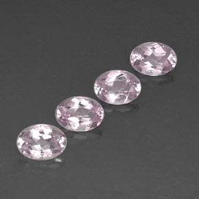 3.22 ct Pink Morganite Stone, Natural Morganite in Oval Facet Shape for Sale
