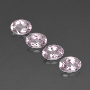 3.10 ct Pink Morganite Gemstone, Morganite Gem in Oval Facet Shape for Sale.