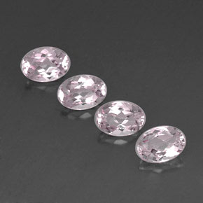 3.24 ct Pink Morganite Gemstone, Morganite Gem in Oval Facet Shape for Sale.