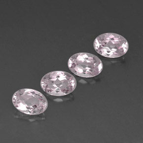 3.24 ct Pink Morganite Stone, Natural Morganite in Oval Facet Shape for Sale