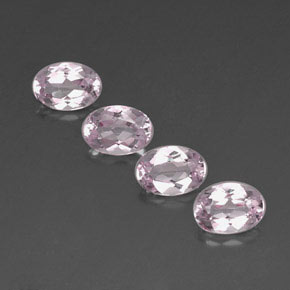 3.02 ct Pink Morganite Gemstone, Morganite Gem in Oval Facet Shape for Sale.