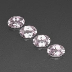 3.00 ct Pink Morganite Gemstone, Morganite Gem in Oval Facet Shape for Sale.