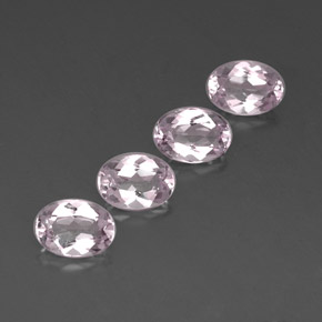 3.11 ct Pink Morganite Stone, Natural Morganite in Oval Facet Shape for Sale