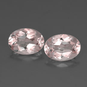 1.54 ct Pink Morganite Gemstone, Morganite Gem in Oval Facet Shape for Sale.