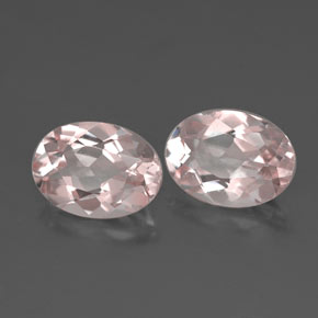 1.54 ct Pink Morganite Stone, Natural Morganite in Oval Facet Shape for Sale