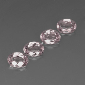 2.93 ct Pink Morganite Stone, Natural Morganite in Oval Facet Shape for Sale