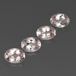 3.04 ct Pink Morganite Stone, Natural Morganite in Oval Facet Shape for Sale