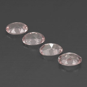 Morganite Gemstone in 7 x 5 mm (calibrated) Size for Sale, Morganite Stone in Light Pink Color