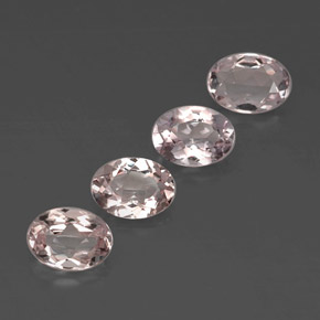 2.93 ct Pink Morganite Stone, Natural Morganite in Oval Facet Shape for Sale