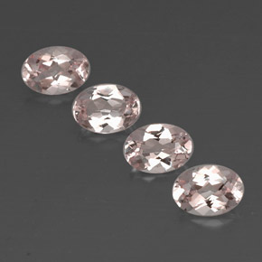 2.84 ct Pink Morganite Gemstone, Morganite Gem in Oval Facet Shape for Sale.