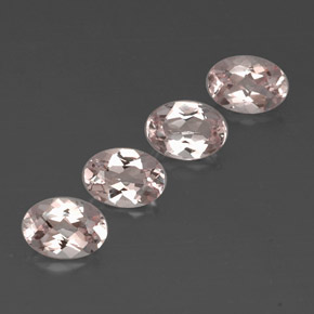 2.84 ct Pink Morganite Stone, Natural Morganite in Oval Facet Shape for Sale
