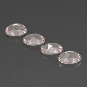 Morganite Gemstone in 7 x 5 mm (calibrated) Size for Sale, Morganite Stone in Light Pink Color