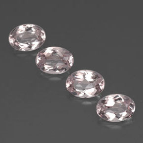 3.18 ct Pink Morganite Gemstone, Morganite Gem in Oval Facet Shape for Sale.
