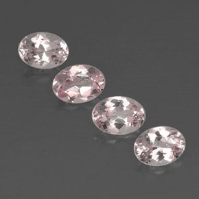 3.00 ct Pink Morganite Gemstone, Morganite Gem in Oval Facet Shape for Sale.