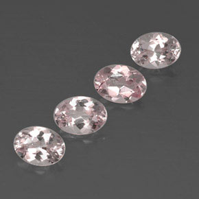 3.00 ct Pink Morganite Stone, Natural Morganite in Oval Facet Shape for Sale