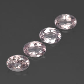 3.07 ct Pink Morganite Stone, Natural Morganite in Oval Facet Shape for Sale