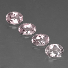 3.16 ct Pink Morganite Gemstone, Morganite Gem in Oval Facet Shape for Sale.