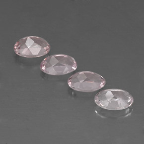Morganite Gemstone in 7 x 5 mm (calibrated) Size for Sale, Morganite Stone in Light Pink Color