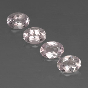 3.00 ct Pink Morganite Gemstone, Morganite Gem in Oval Facet Shape for Sale.