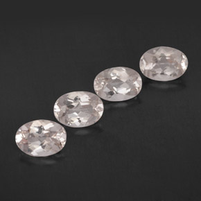3.11 ct Pink Morganite Gemstone, Morganite Gem in Oval Facet Shape for Sale.