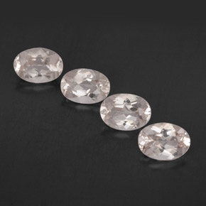 3.11 ct Pink Morganite Stone, Natural Morganite in Oval Facet Shape for Sale